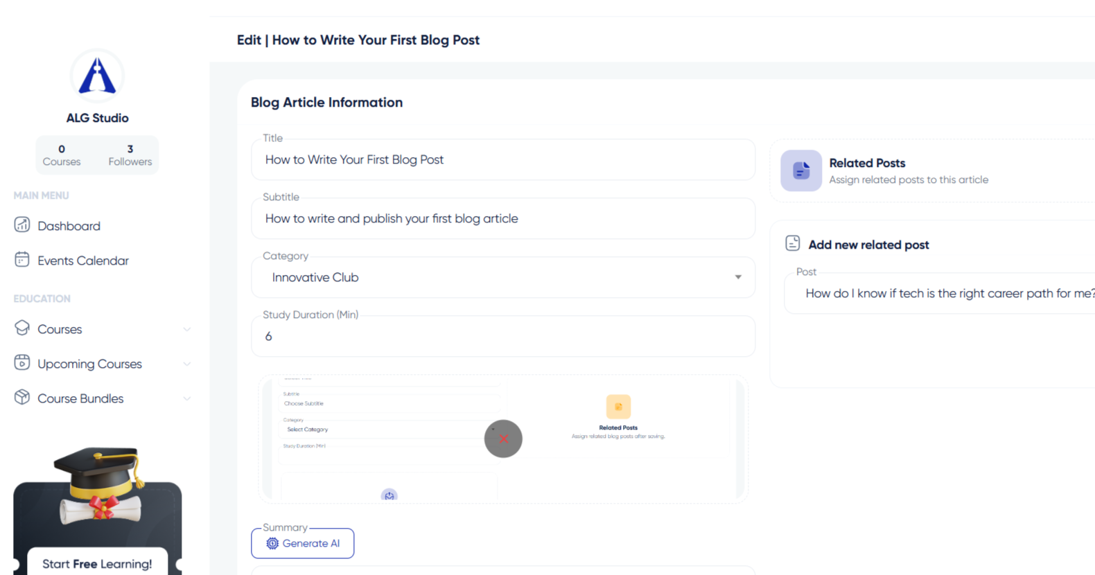 How to Publish an Article on Algorithm Institute